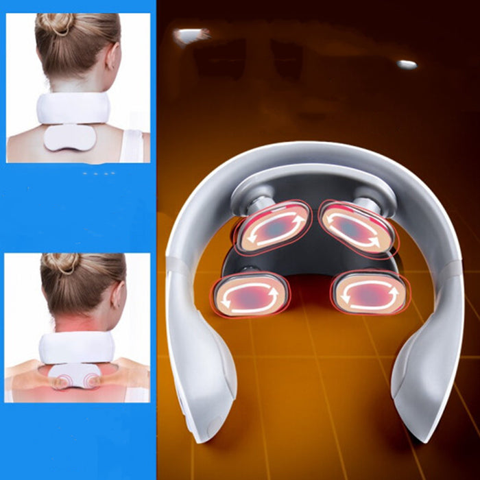 Multifunctional heating neck vibration massager