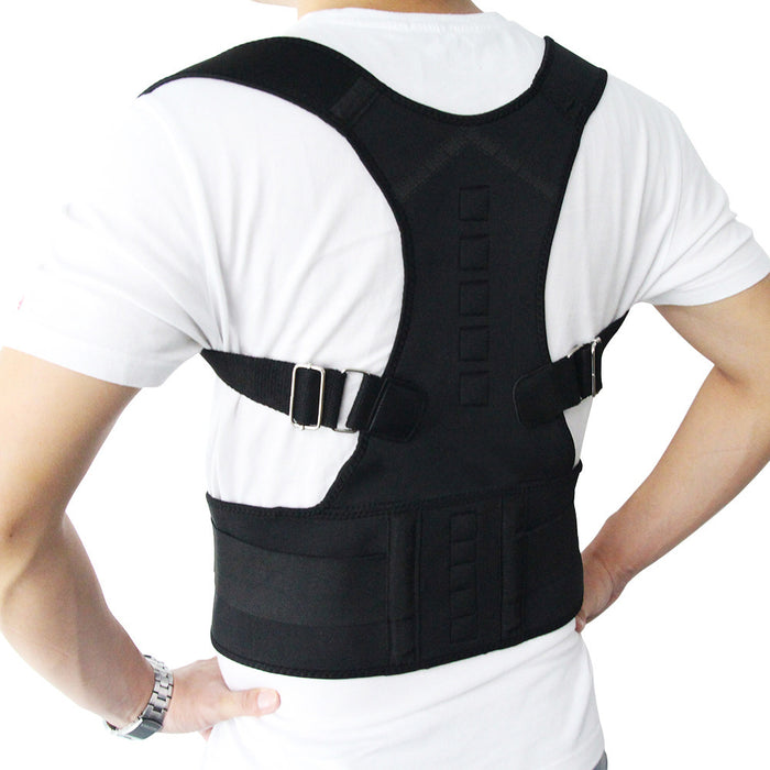 Adjustable Magnetic Posture Corrector Corset Back for Men Body Shaper