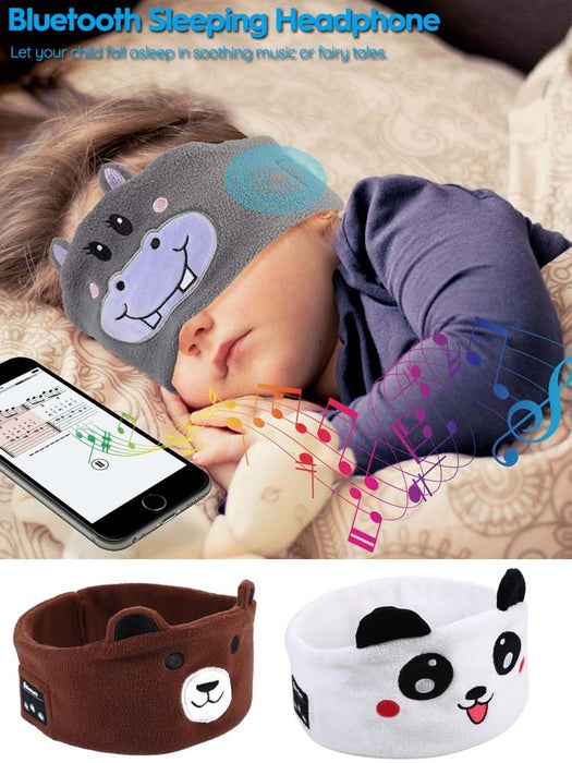 Bluetooth Headset Animal Headband Sleep Mask