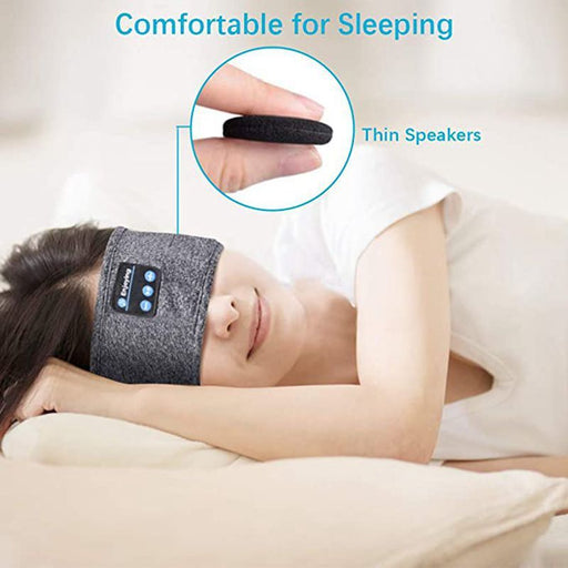 Wireless Bluetooth Sleeping Headphones Headband Thin Soft Elastic & comfortable