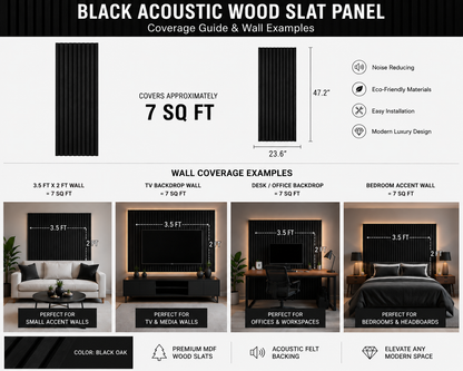 Luxury Black Oak Panels